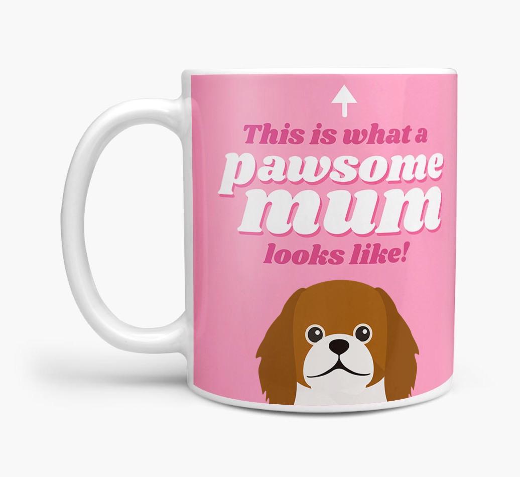 'Pawsome Dog Mum' - Personalised {breedFullName} Mug