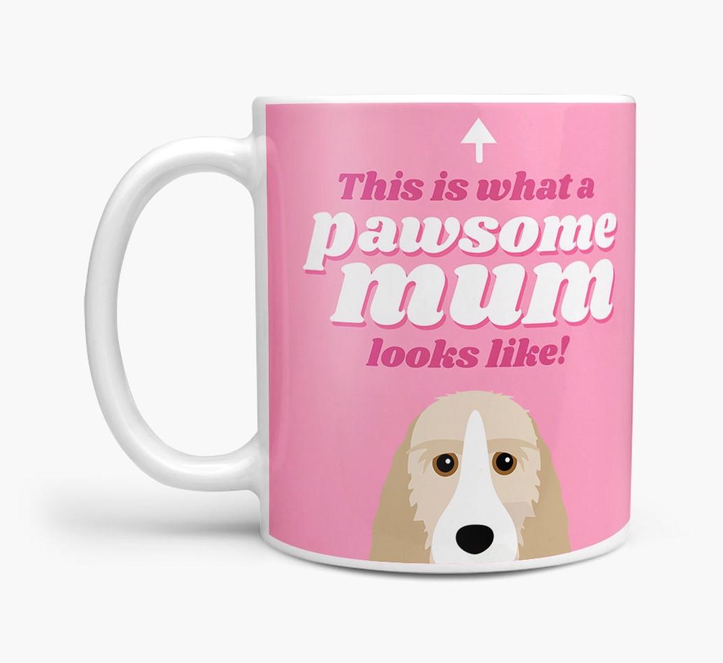 'Pawsome Dog Mum' - Personalised {breedFullName} Mug