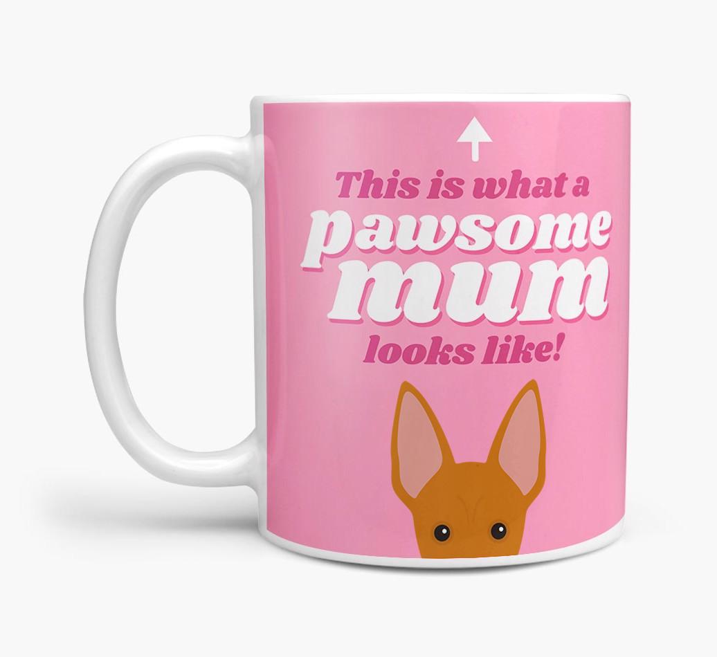 'Pawsome Dog Mum' - Personalised {breedFullName} Mug