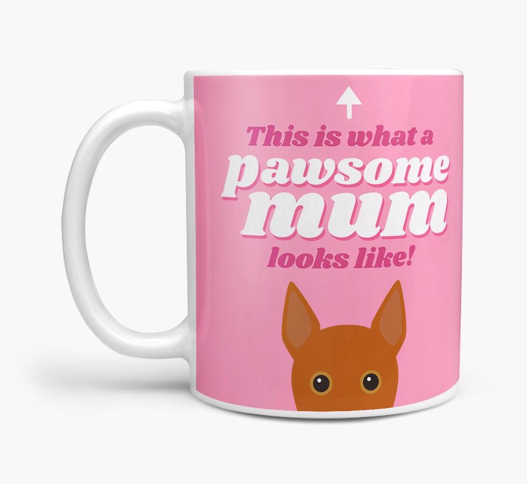 'Pawsome Dog Mum' - Personalised {breedFullName} Mug