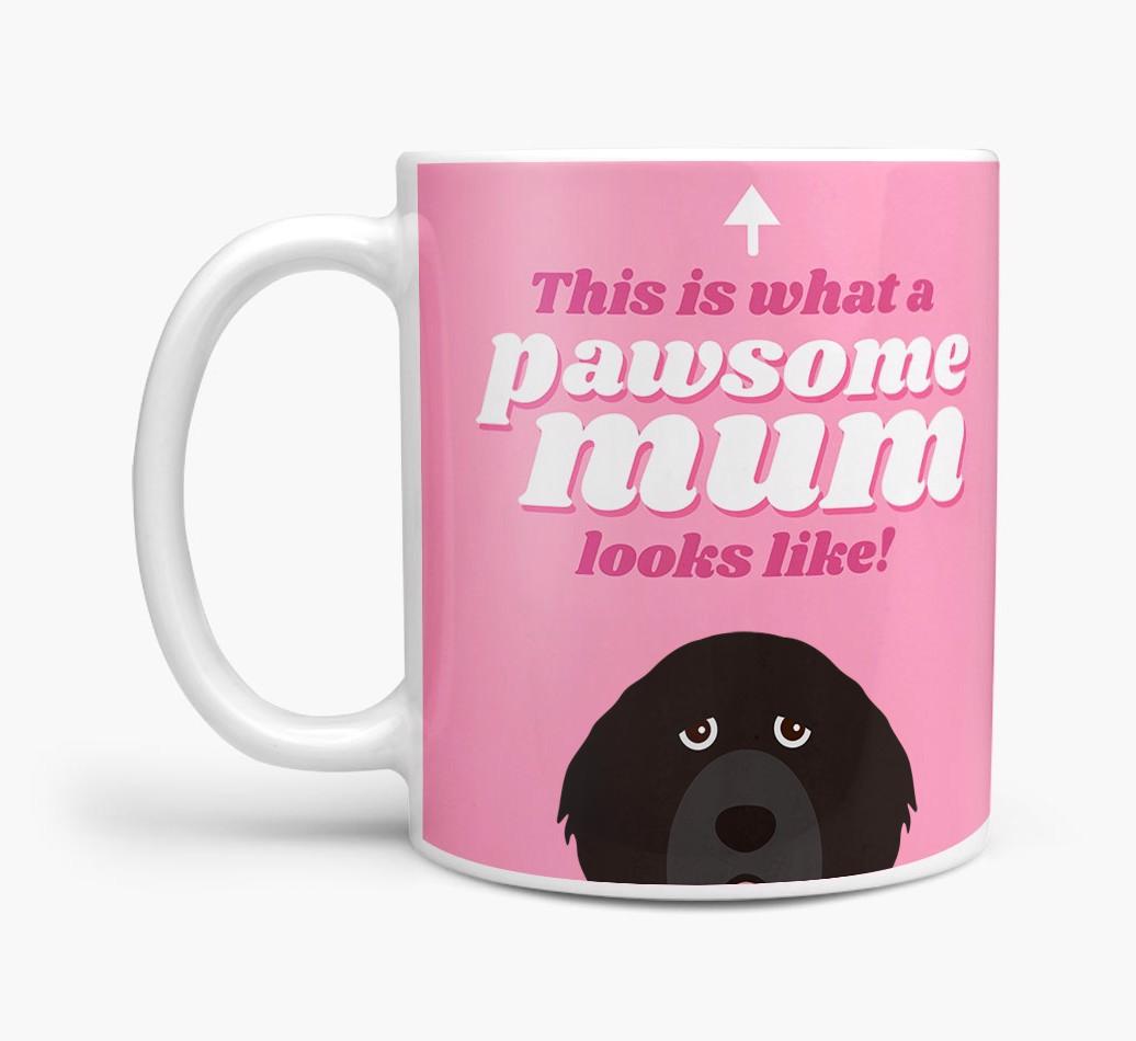 'Pawsome Dog Mum' - Personalised {breedFullName} Mug