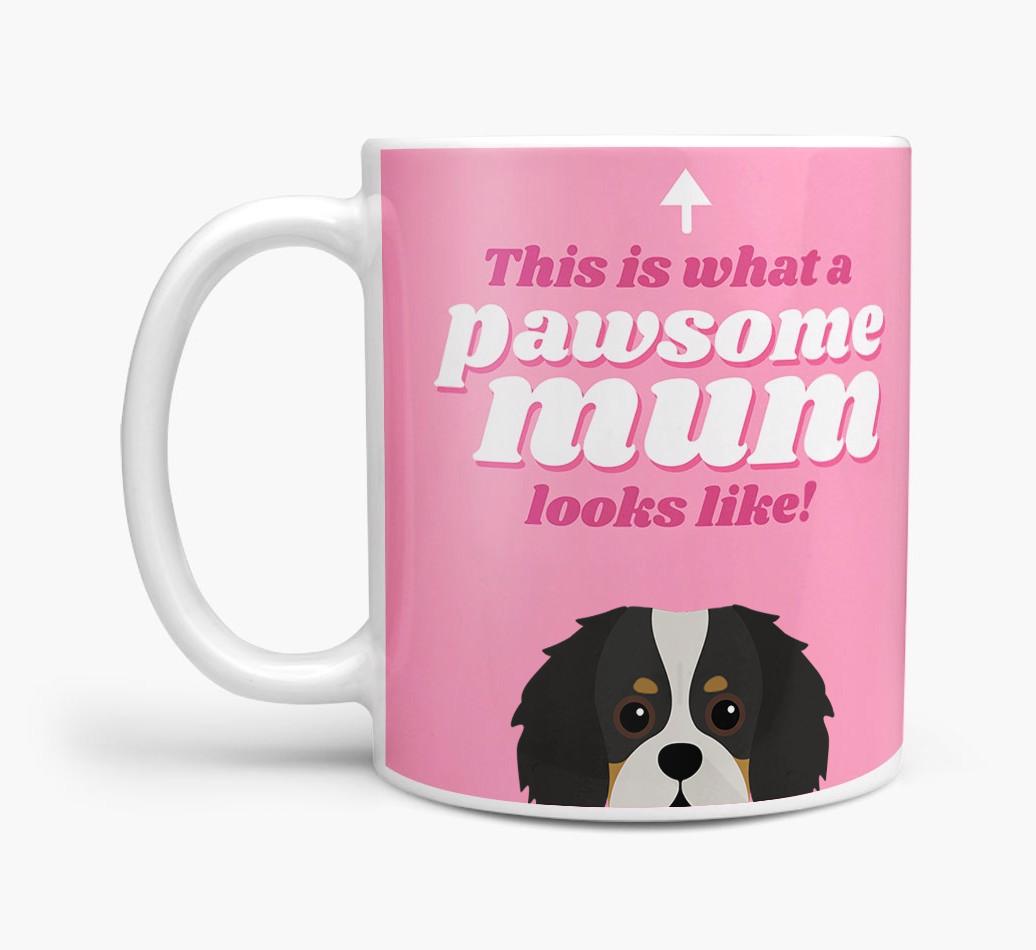 'Pawsome Dog Mum' - Personalised {breedFullName} Mug