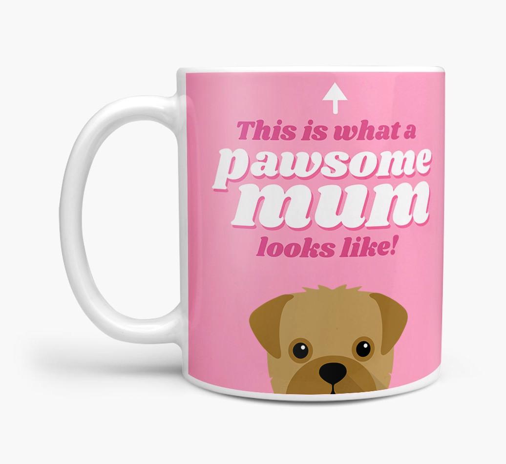 'Pawsome Dog Mum' - Personalised {breedFullName} Mug