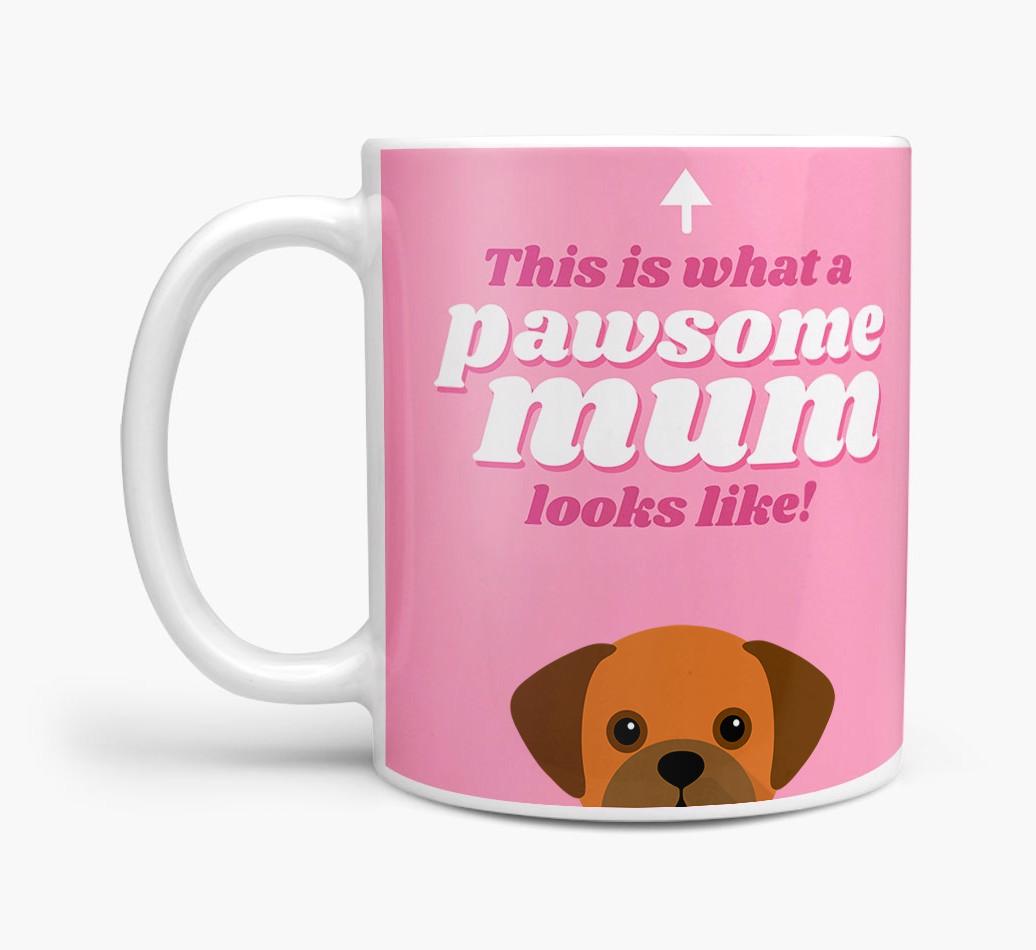 'Pawsome Dog Mum' - Personalised {breedFullName} Mug