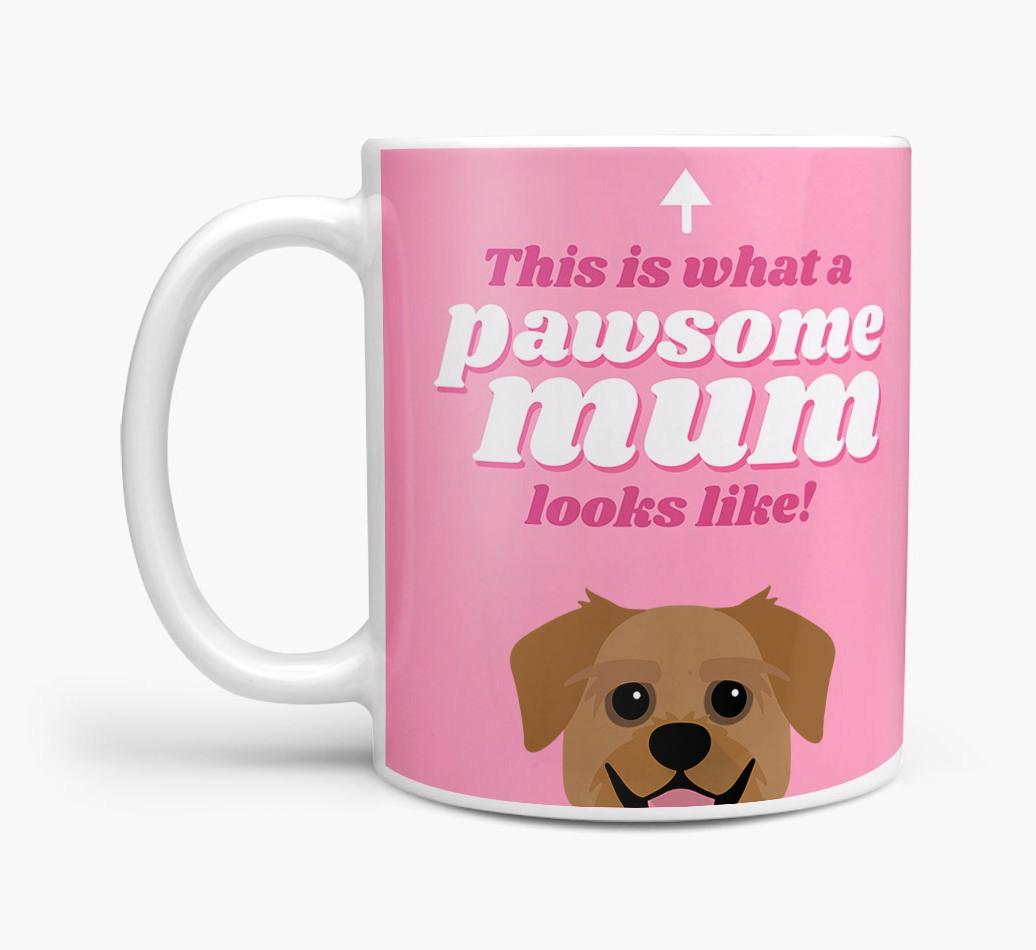 'Pawsome Dog Mum' - Personalised {breedFullName} Mug