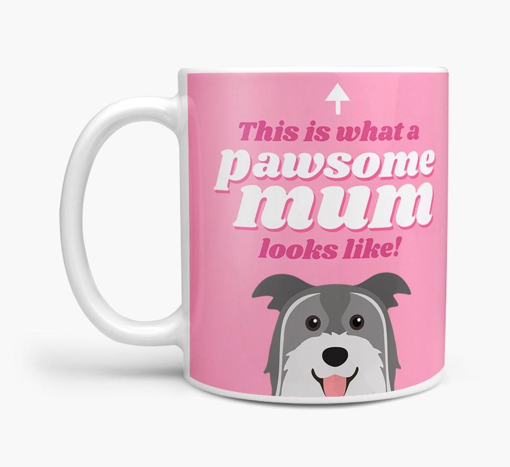 'Pawsome Dog Mum' - Personalised {breedFullName} Mug