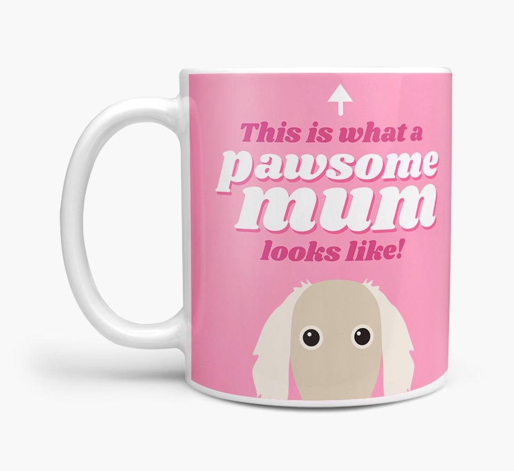 'Pawsome Dog Mum' - Personalised {breedFullName} Mug