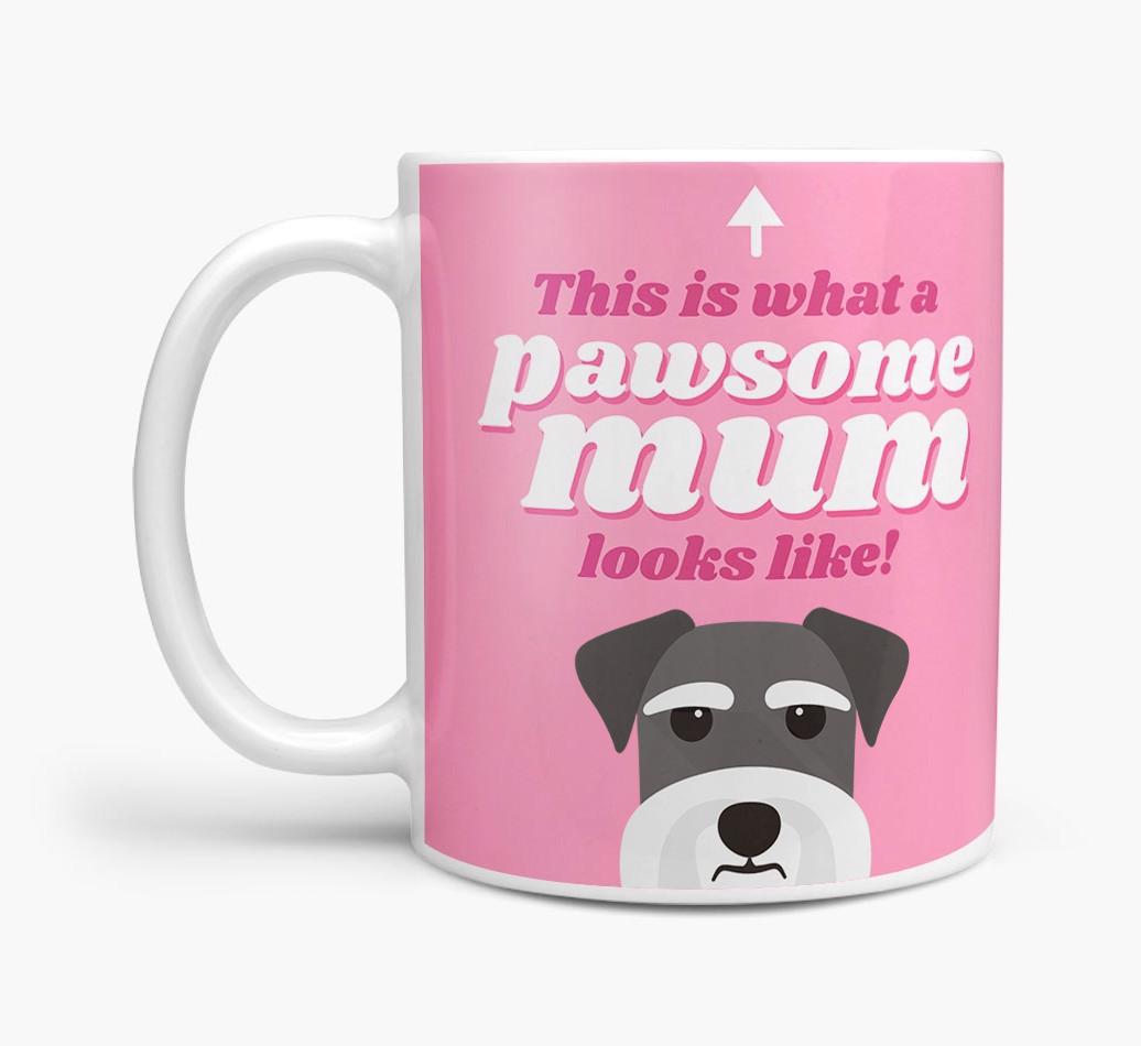 'Pawsome Dog Mum' - Personalised {breedFullName} Mug