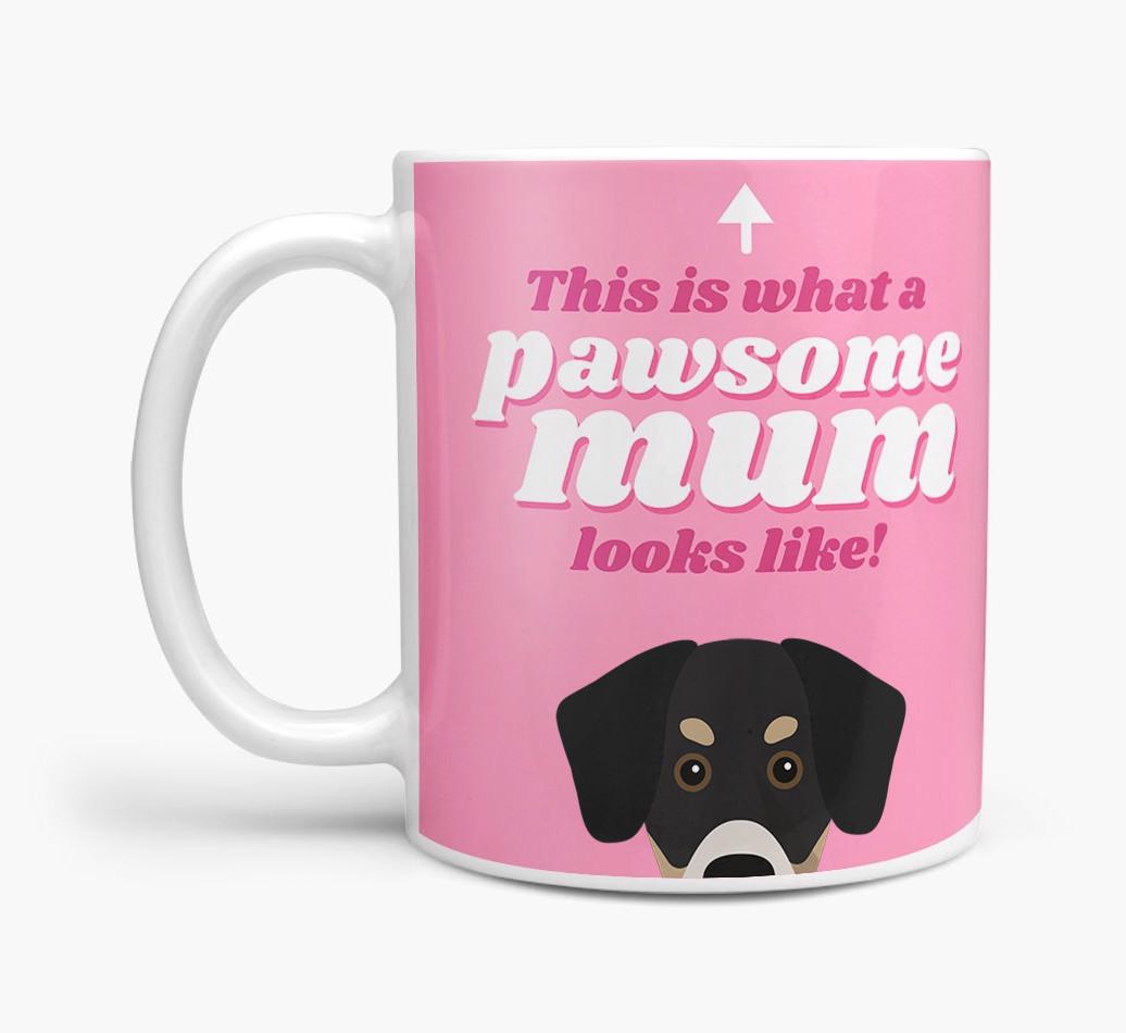 'Pawsome Dog Mum' - Personalised {breedFullName} Mug