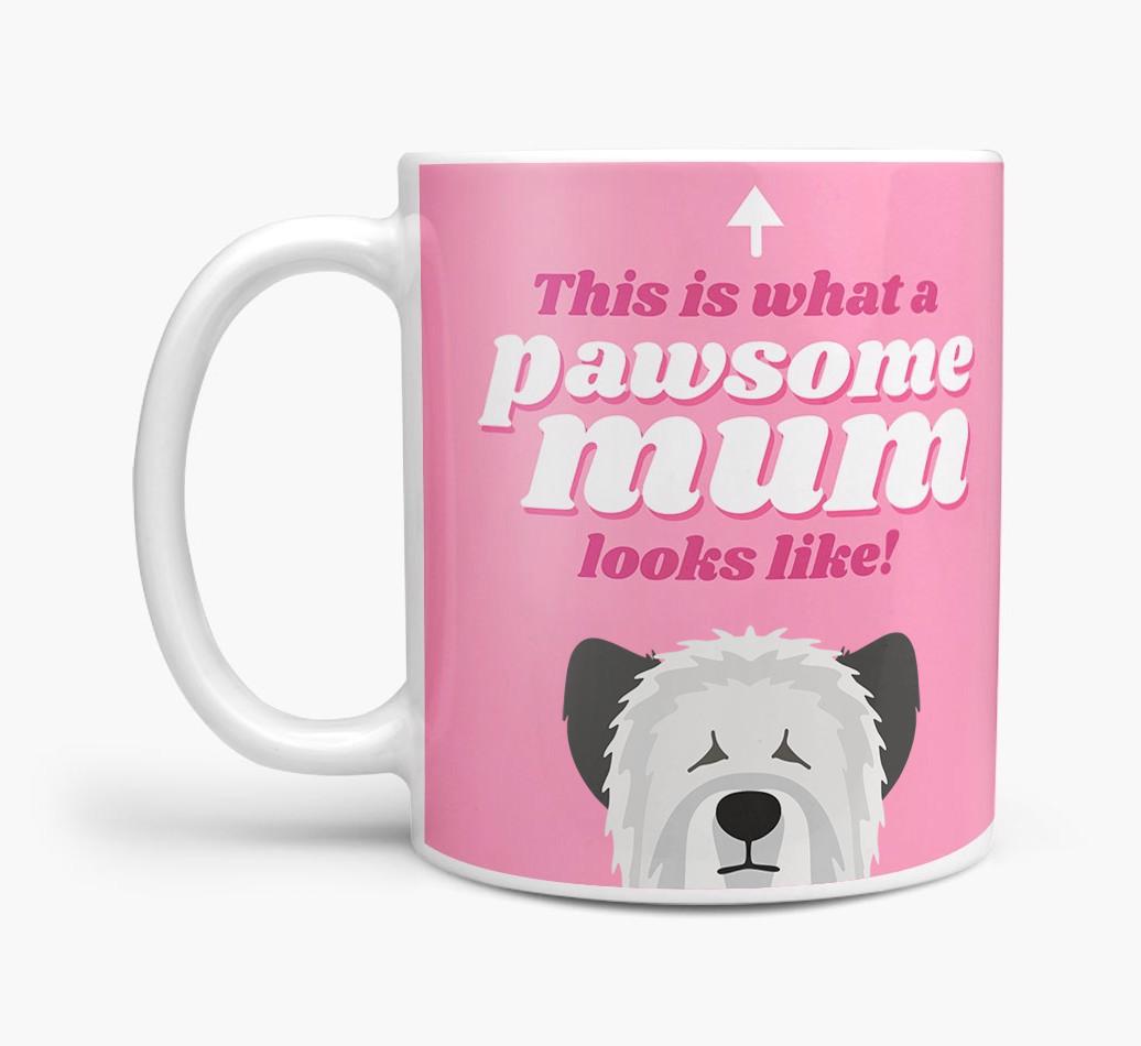 'Pawsome Dog Mum' - Personalised {breedFullName} Mug