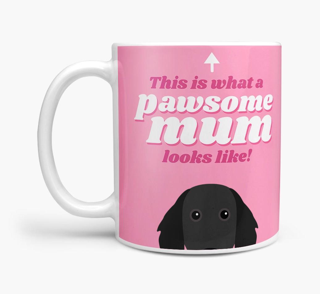 'Pawsome Dog Mum' - Personalised {breedFullName} Mug