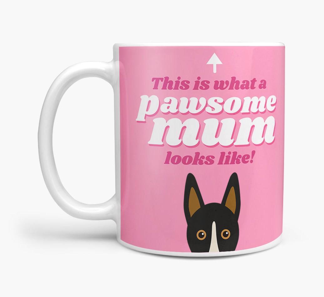 'Pawsome Dog Mum' - Personalised {breedFullName} Mug