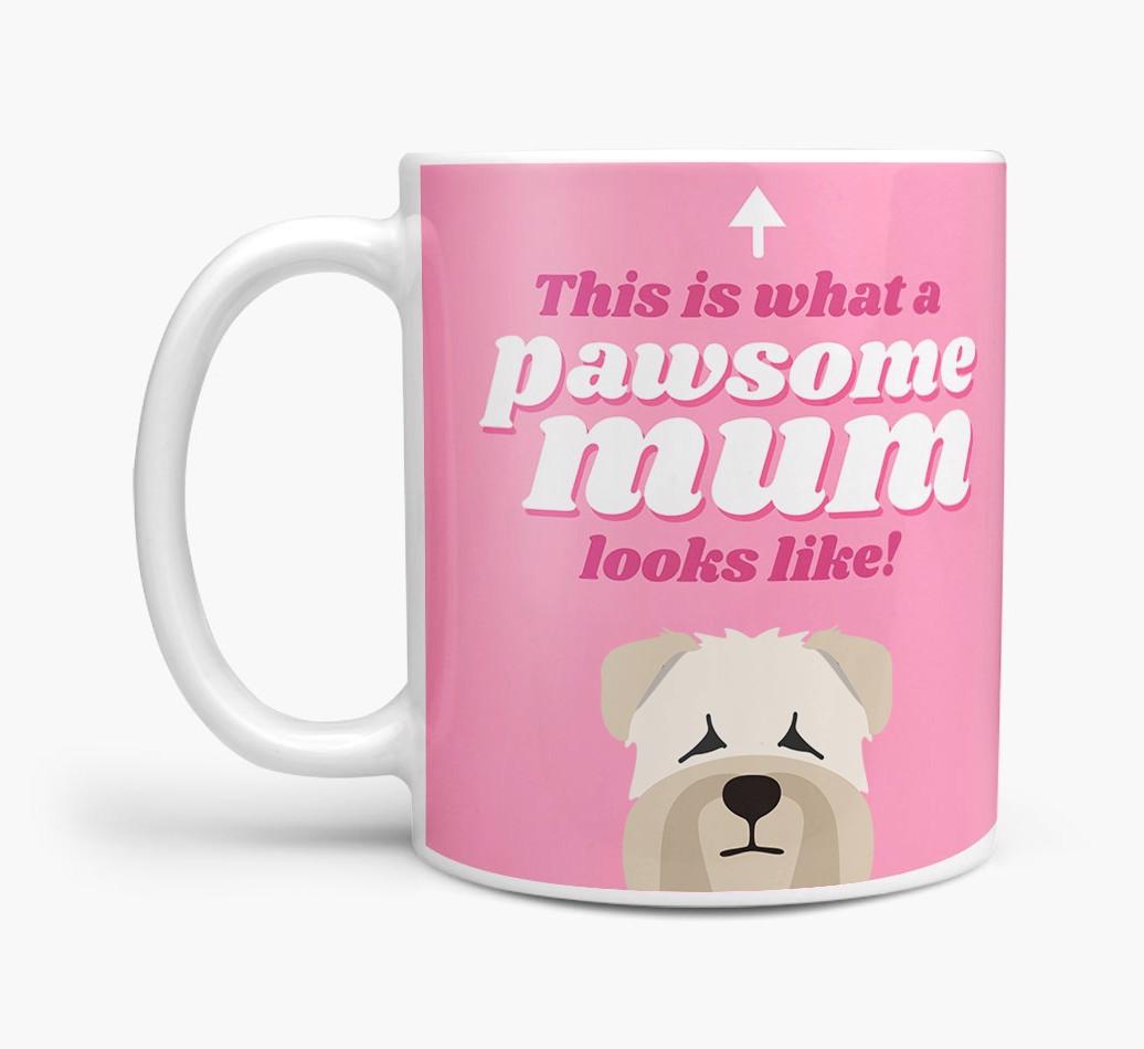 'Pawsome Dog Mum' - Personalised {breedFullName} Mug