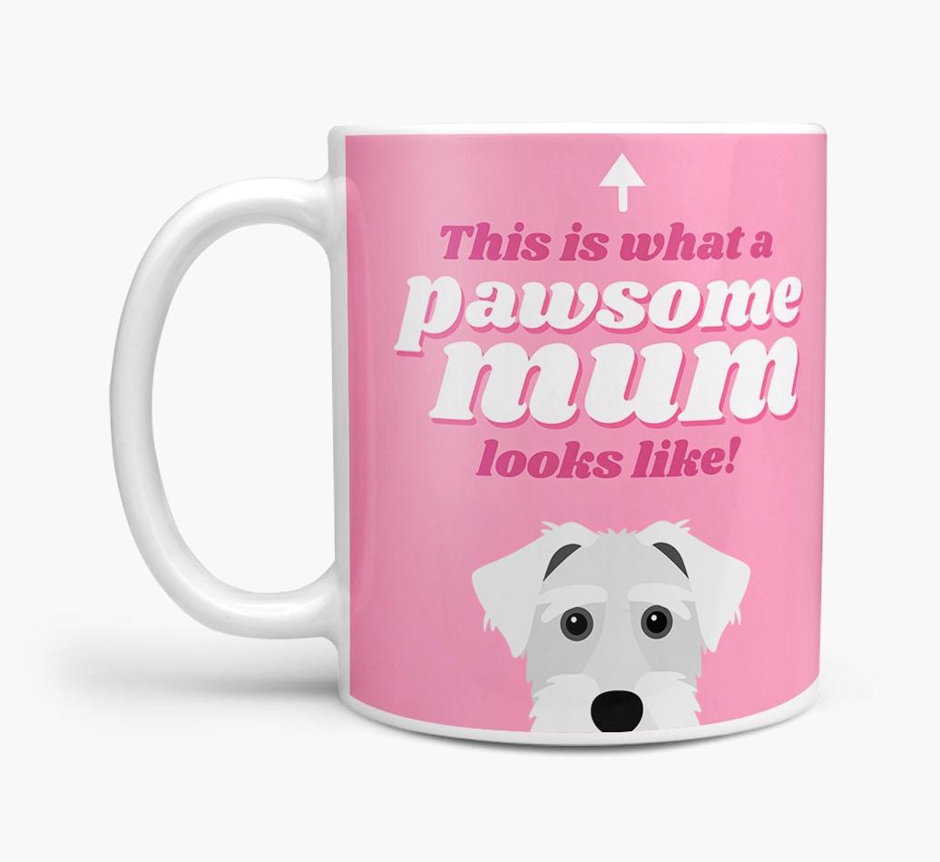 'Pawsome Dog Mum' - Personalised {breedFullName} Mug