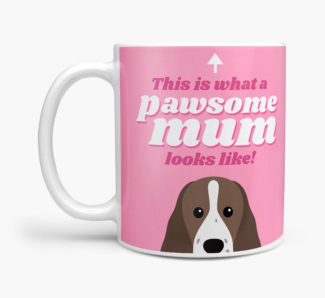 'Pawsome Dog Mum' - Personalised {breedFullName} Mug