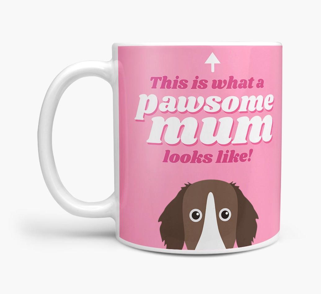 'Pawsome Dog Mum' - Personalised {breedFullName} Mug