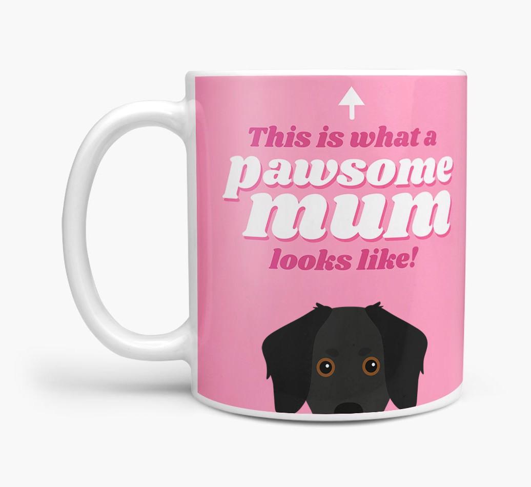 'Pawsome Dog Mum' - Personalised {breedFullName} Mug