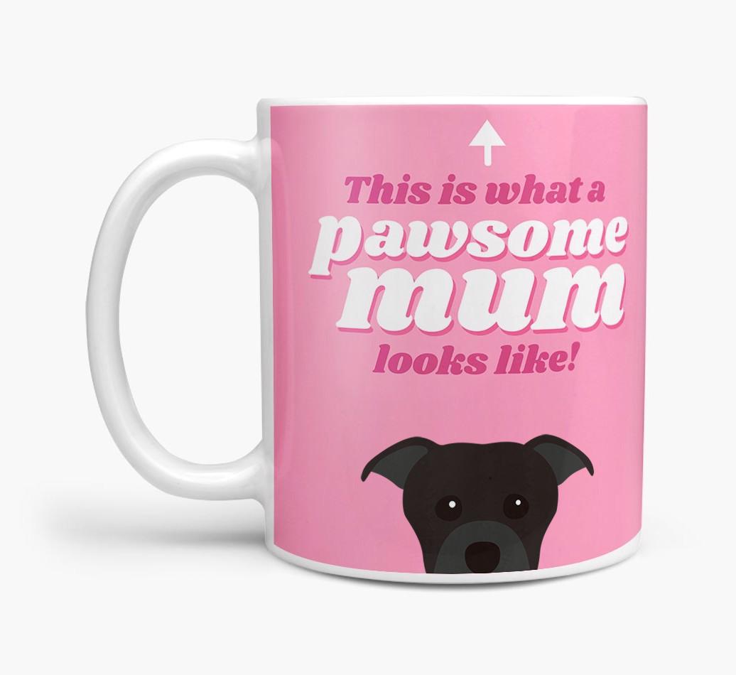 'Pawsome Dog Mum' - Personalised {breedFullName} Mug
