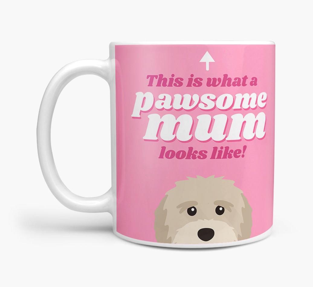 'Pawsome Dog Mum' - Personalised {breedFullName} Mug