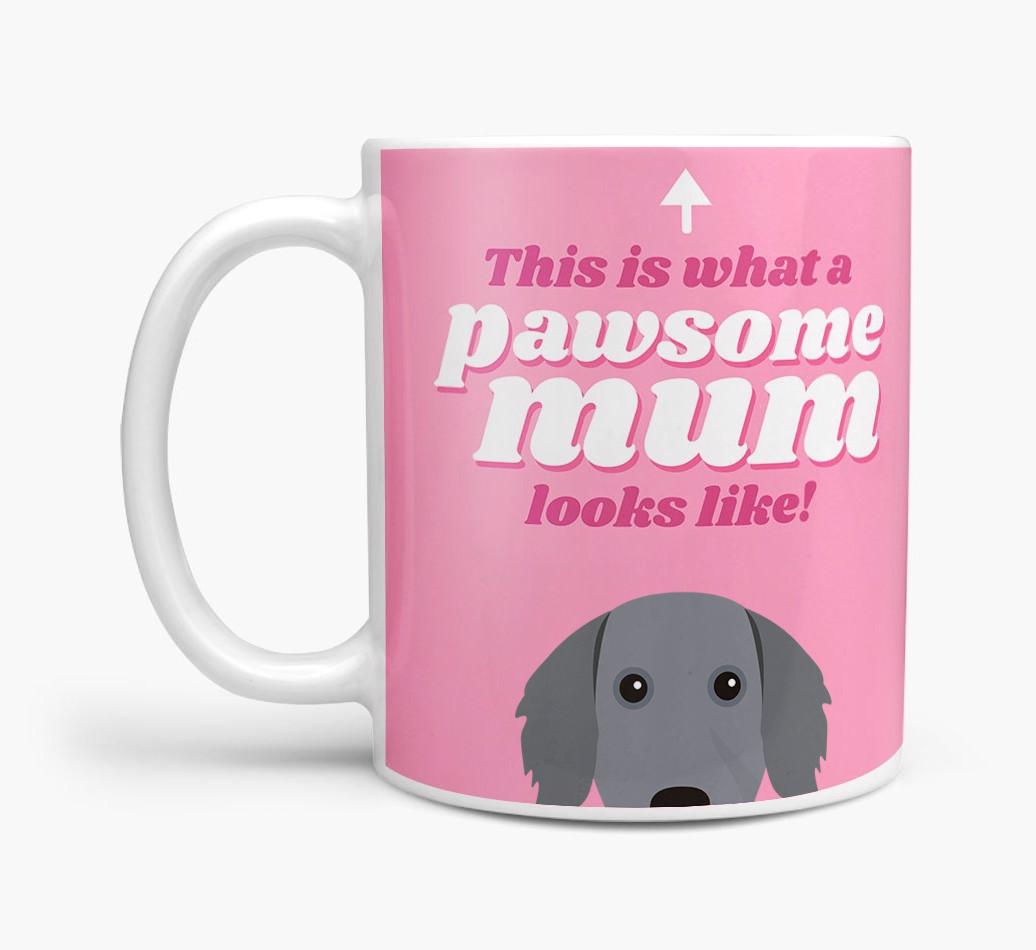 'Pawsome Dog Mum' - Personalised {breedFullName} Mug