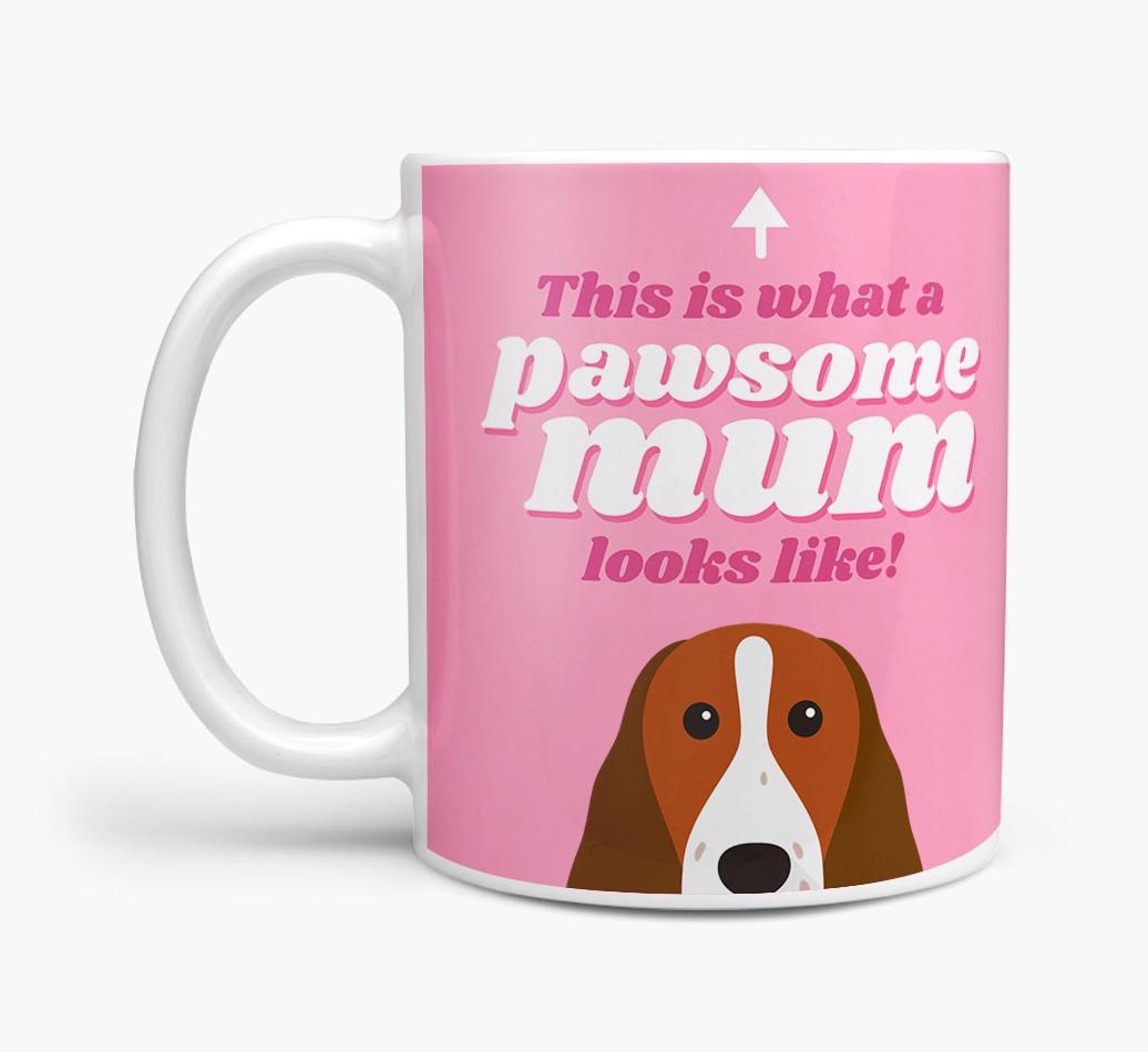 'Pawsome Dog Mum' - Personalised {breedFullName} Mug
