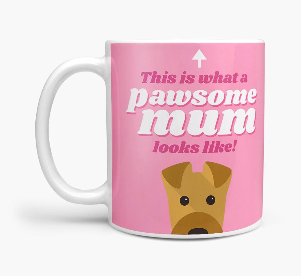 'Pawsome Dog Mum' - Personalised {breedFullName} Mug