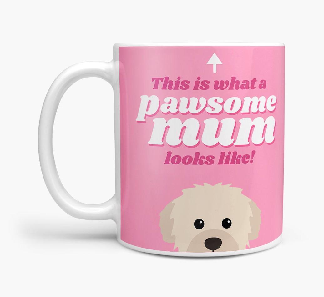 'Pawsome Dog Mum' - Personalised {breedFullName} Mug