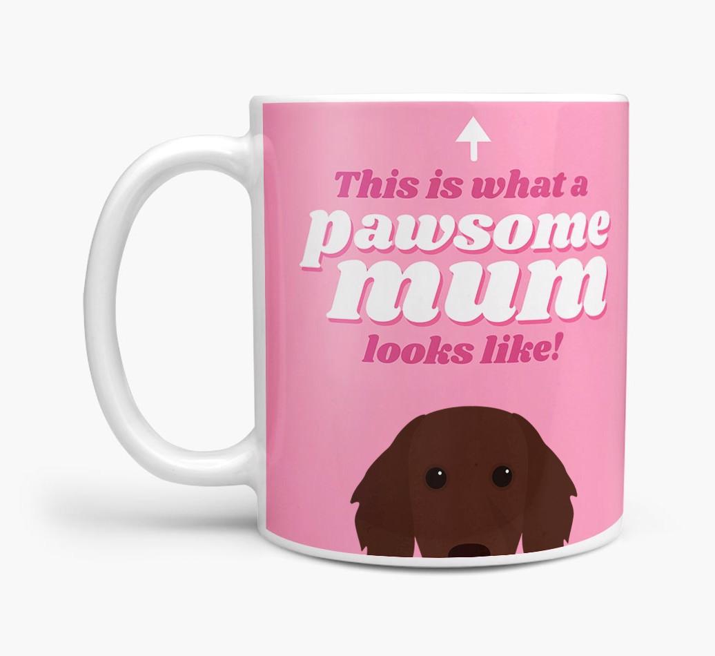 'Pawsome Dog Mum' - Personalised {breedFullName} Mug