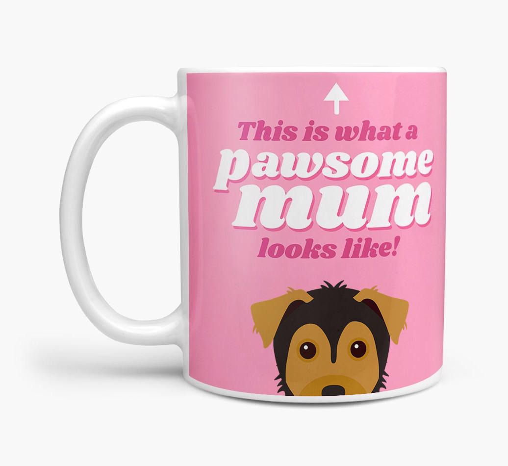 'Pawsome Dog Mum' - Personalised {breedFullName} Mug