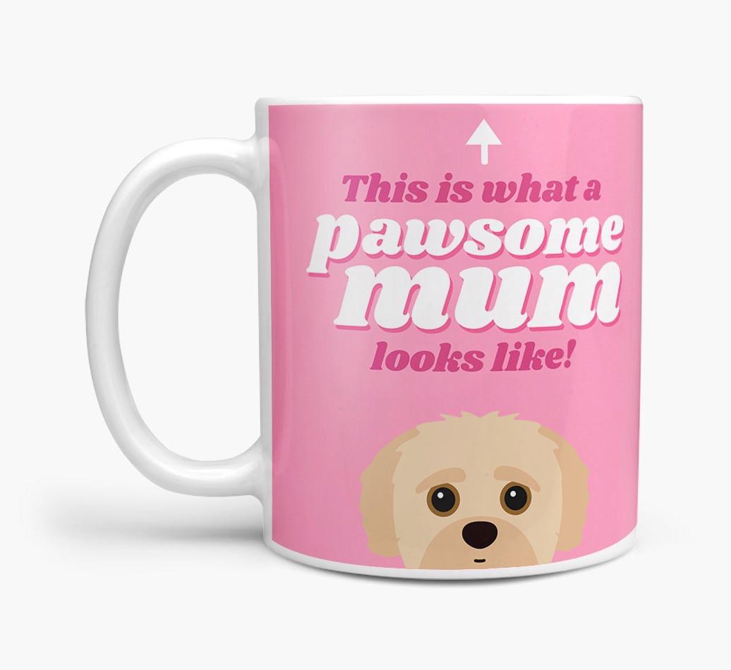 'Pawsome Dog Mum' - Personalised {breedFullName} Mug
