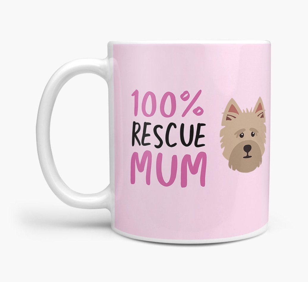 '100% Rescue Mum' - Personalised {breedFullName} Mug