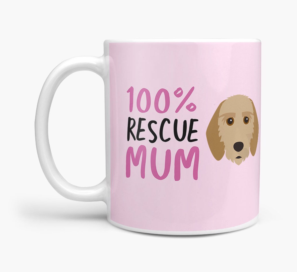 '100% Rescue Mum' - Personalised {breedFullName} Mug