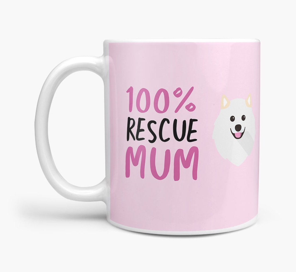 '100% Rescue Mum' - Personalised {breedFullName} Mug