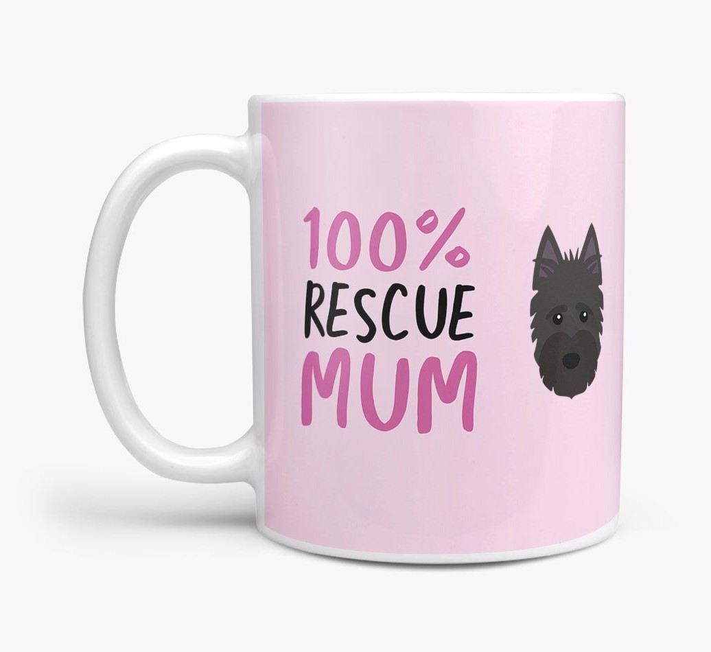 '100% Rescue Mum' - Personalised {breedFullName} Mug