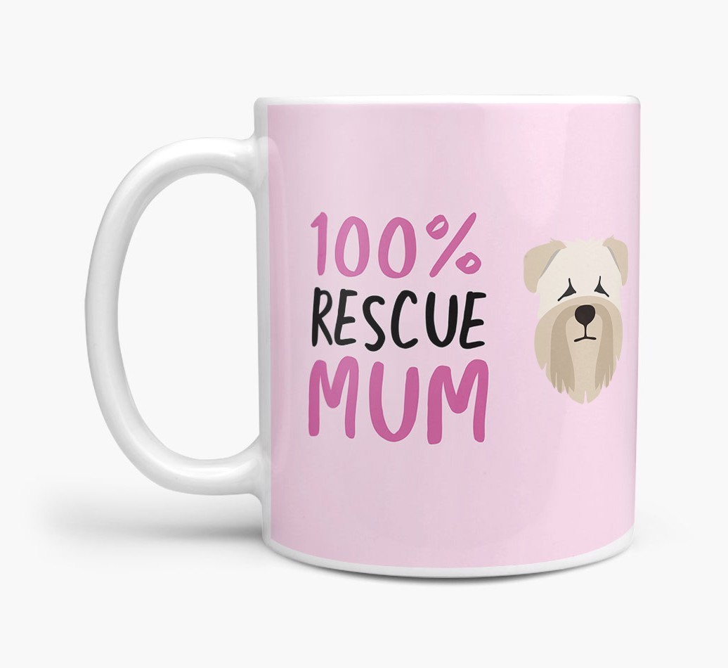 '100% Rescue Mum' - Personalised {breedFullName} Mug