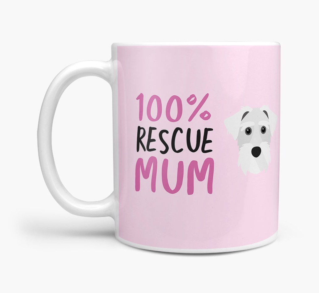 '100% Rescue Mum' - Personalised {breedFullName} Mug