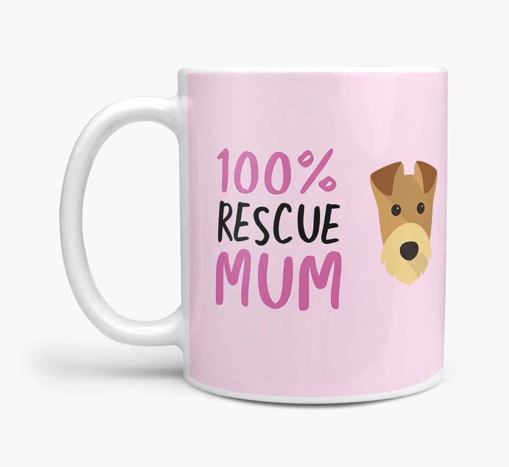 '100% Rescue Mum' - Personalised {breedFullName} Mug