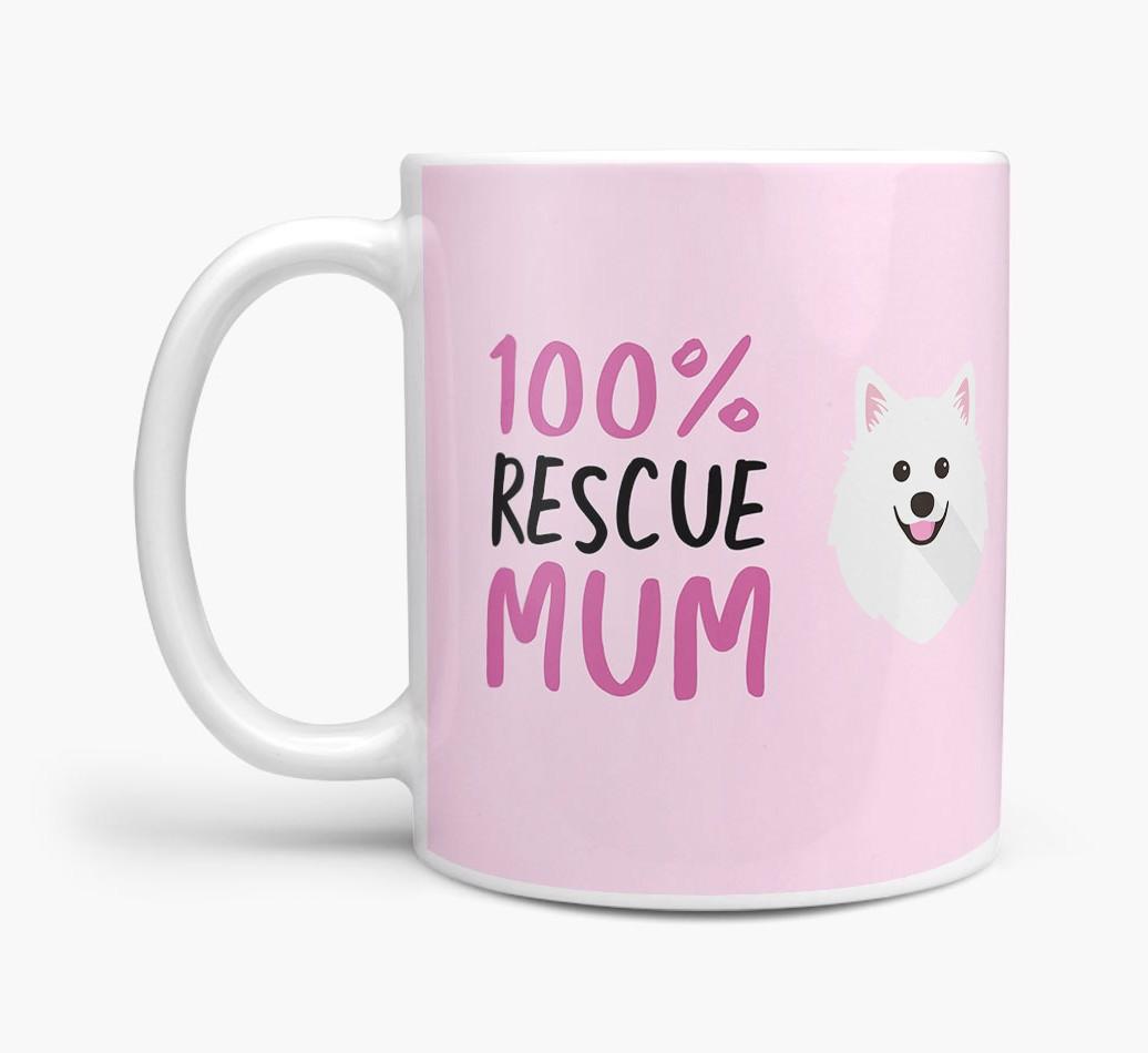 '100% Rescue Mum' - Personalised {breedFullName} Mug