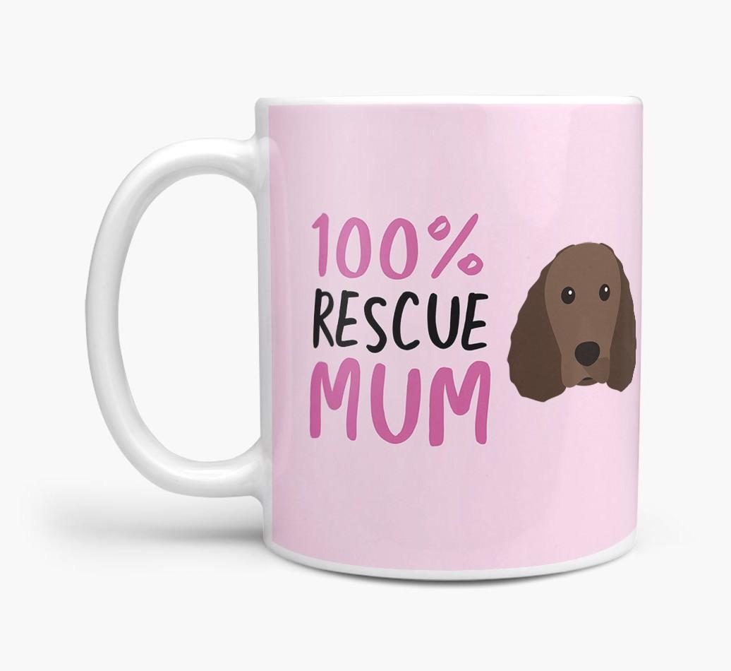 '100% Rescue Mum' - Personalised {breedFullName} Mug