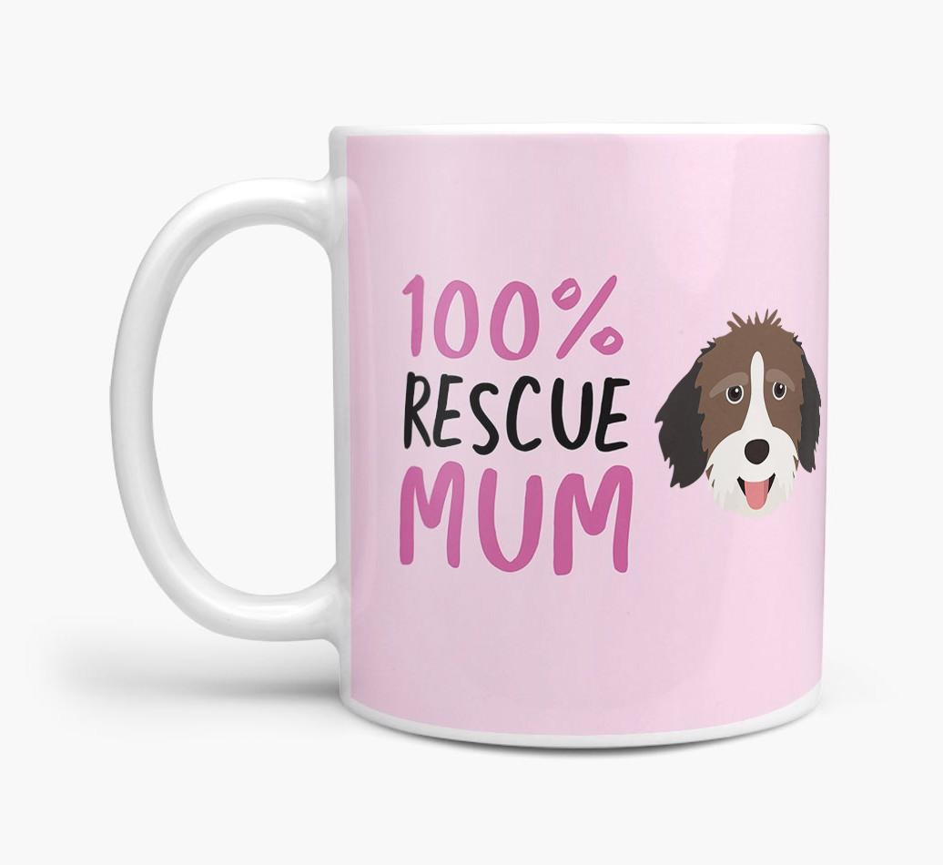 '100% Rescue Mum' - Personalised {breedFullName} Mug