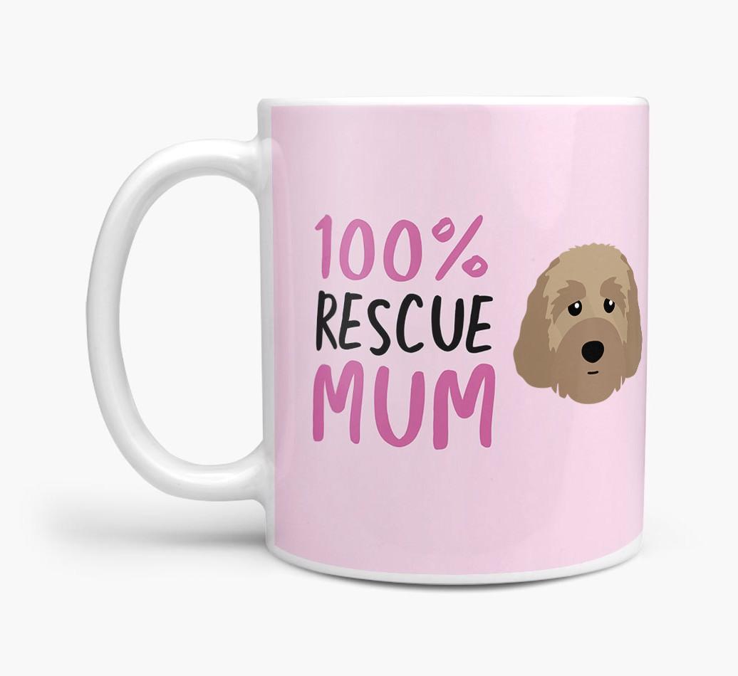'100% Rescue Mum' - Personalised {breedFullName} Mug
