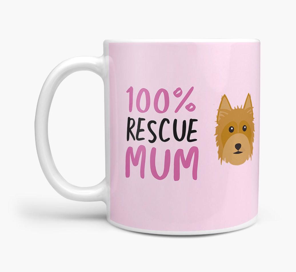 '100% Rescue Mum' - Personalised {breedFullName} Mug