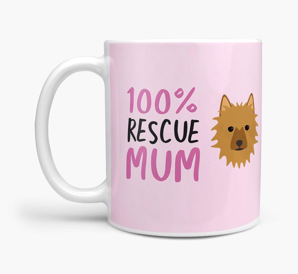 '100% Rescue Mum' - Personalised {breedFullName} Mug