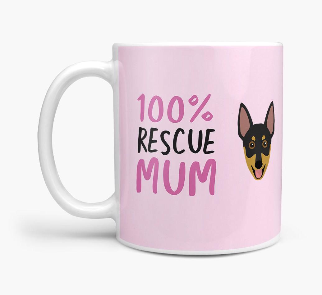 '100% Rescue Mum' - Personalised {breedFullName} Mug