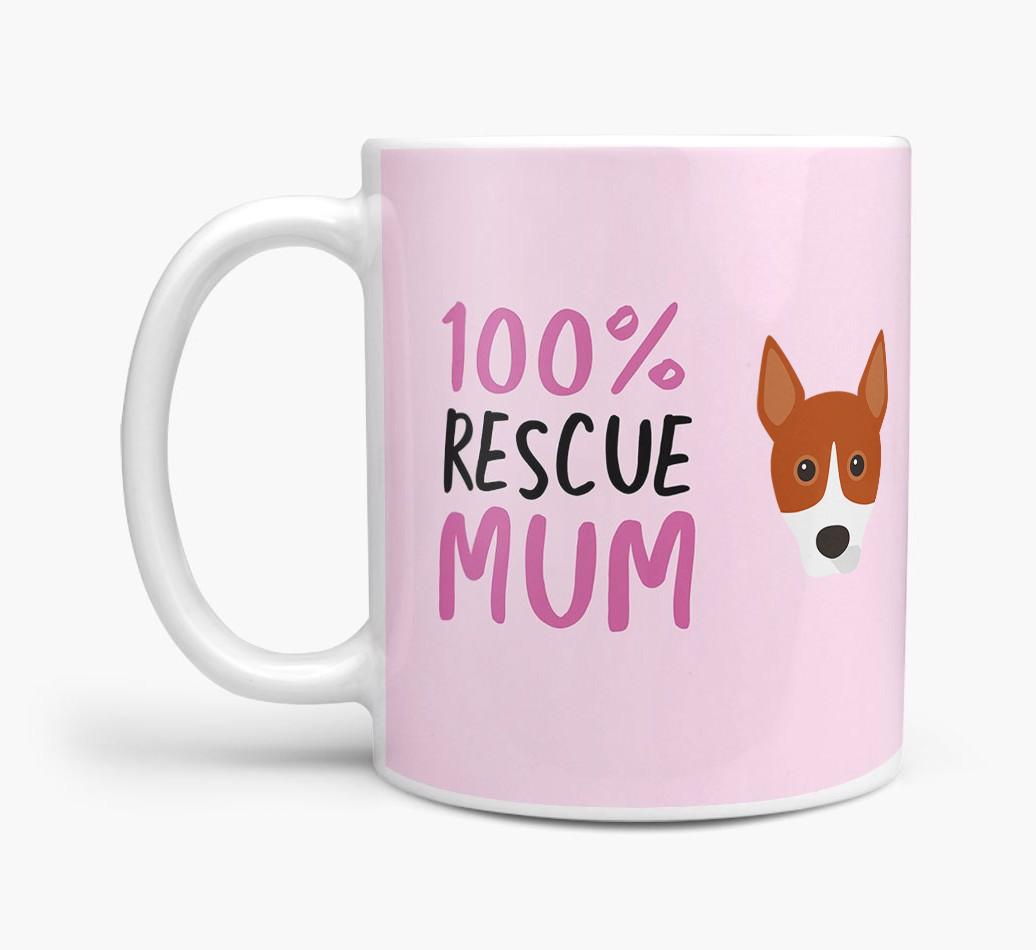 '100% Rescue Mum' - Personalised {breedFullName} Mug