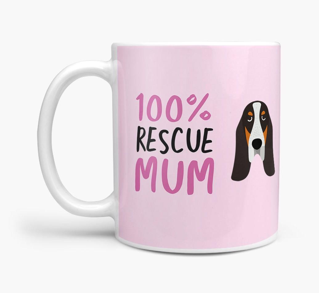 '100% Rescue Mum' - Personalised {breedFullName} Mug
