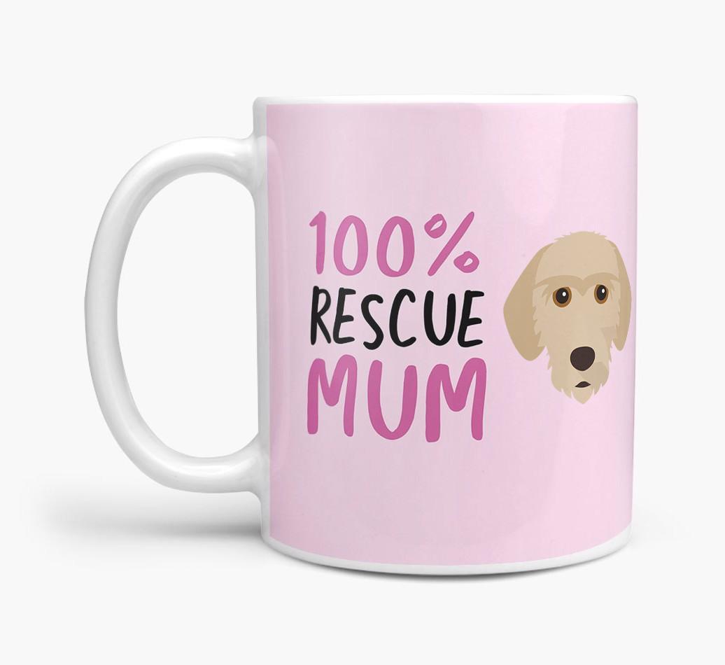'100% Rescue Mum' - Personalised {breedFullName} Mug