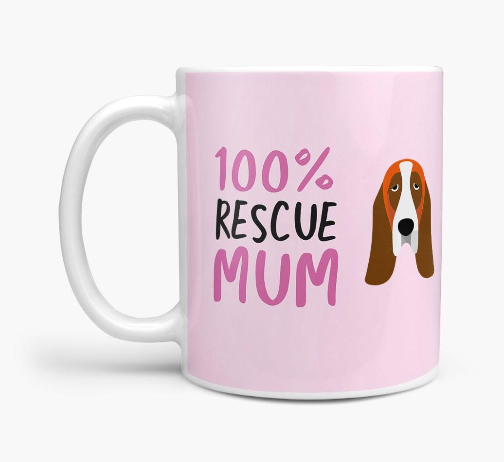'100% Rescue Mum' - Personalised {breedFullName} Mug