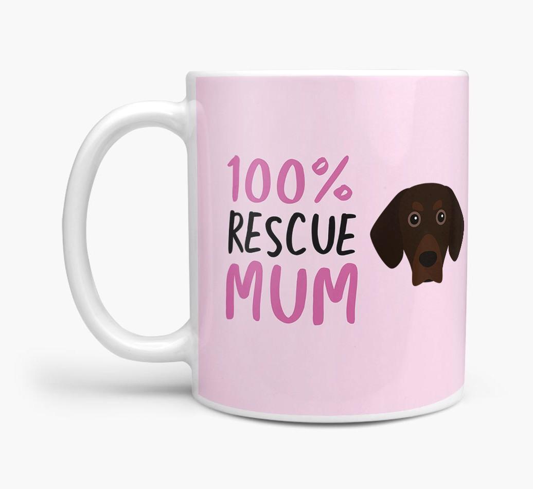 '100% Rescue Mum' - Personalised {breedFullName} Mug