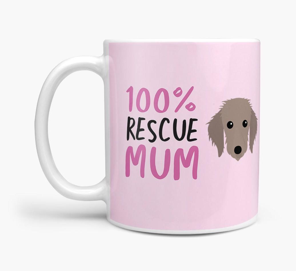 '100% Rescue Mum' - Personalised {breedFullName} Mug